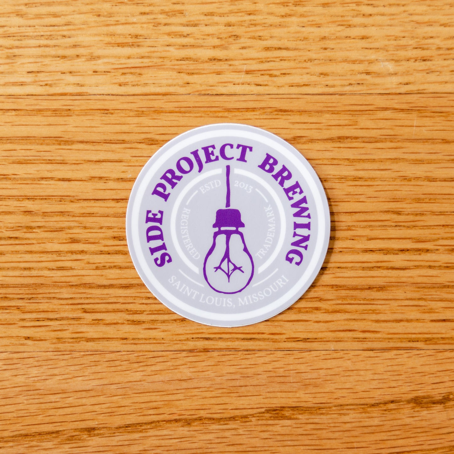 Circle Sticker - Lilac & Dark Purple